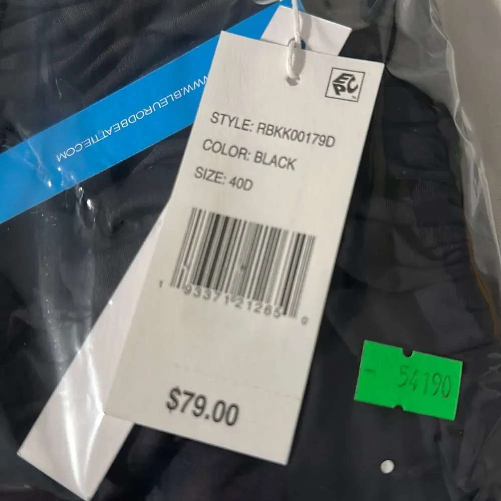 Bleu Rod Beattie Kore Women's Black Adjustable Strap Bandeau Top Size 40D - Picture 5 of 5